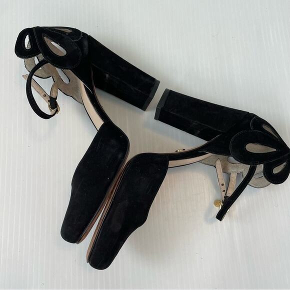 Guilhermina Posy cutwork strappy ankle strap heels Anthropologie feminine size 6 - Picture 3 of 10